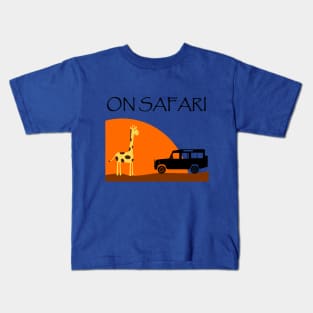 On Safari - Defender Kids T-Shirt